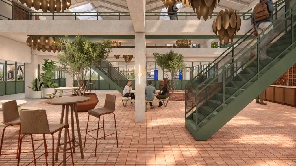 Example: production around the atrium